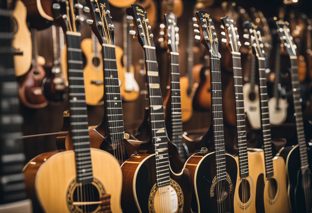 a selection of spanish guitars