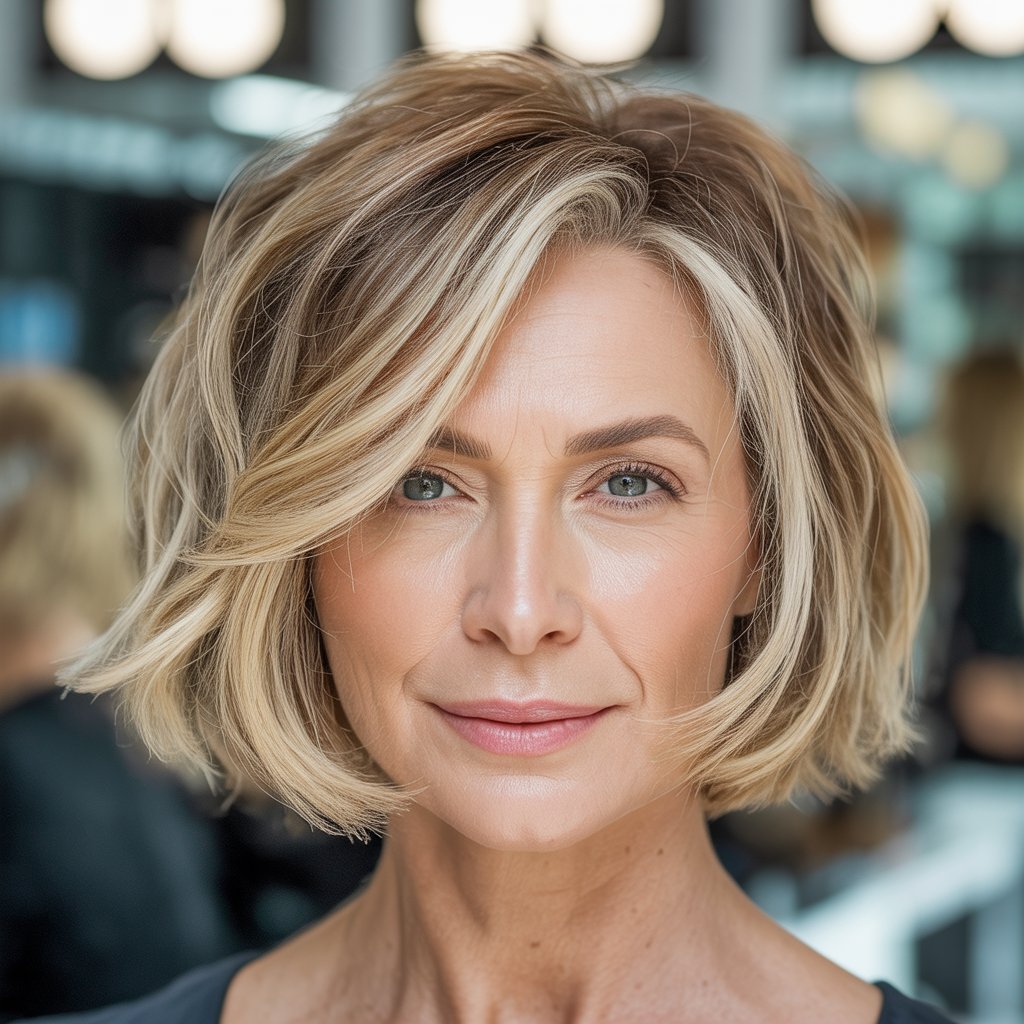 Headshot of a smiling woman with a messy bob haircut, looking confidently at the camera.
