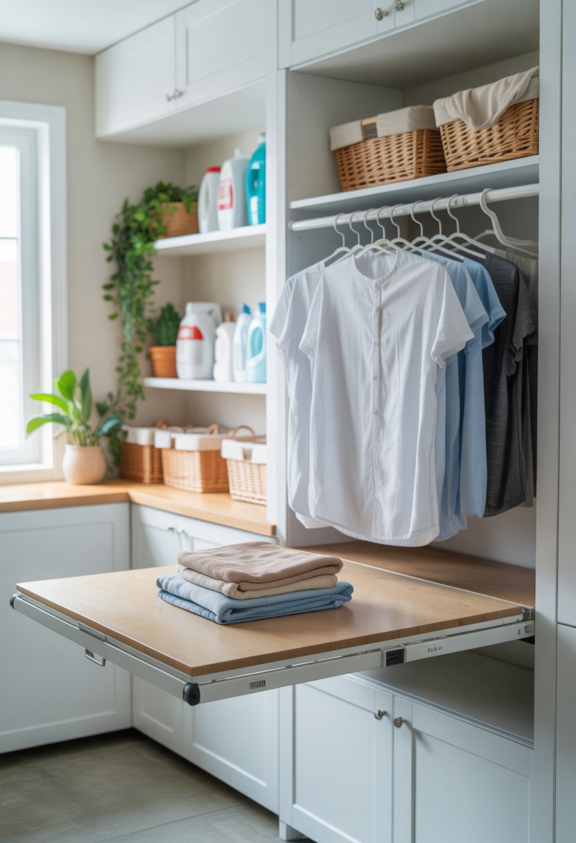 15 Laundry Room Folding Station Ideas | Mummy Time