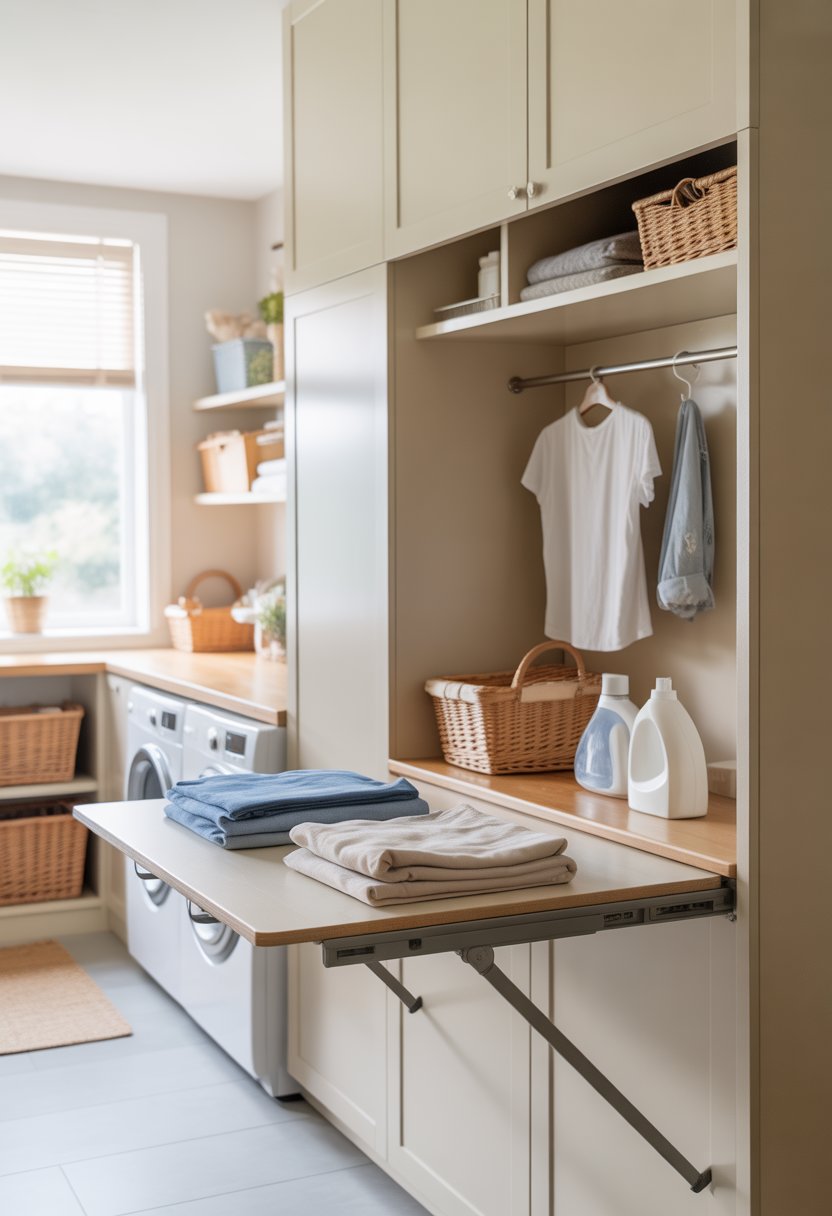 15 Laundry Room Folding Station Ideas | Mummy Time