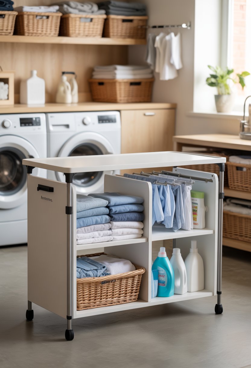 15 Laundry Room Folding Station Ideas | Mummy Time