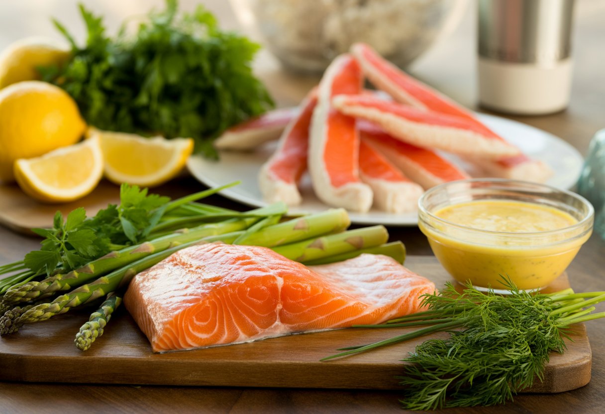 Salmon Oscar Recipe Maggianos Step By Step Cooking Guide Drool Recipes 