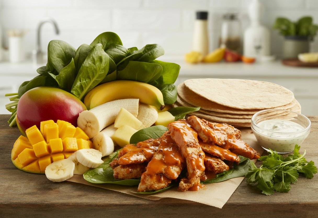Tropical Smoothie Buffalo Chicken Wrap Recipe: Fresh & Flavorful