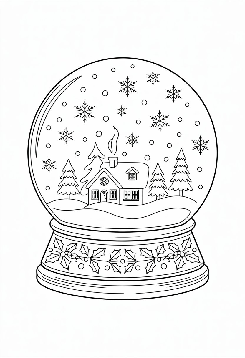 Merry Christmas Coloring Pages for Kids and Adults: 18 Fun Designs to Download 36 v2 zglca