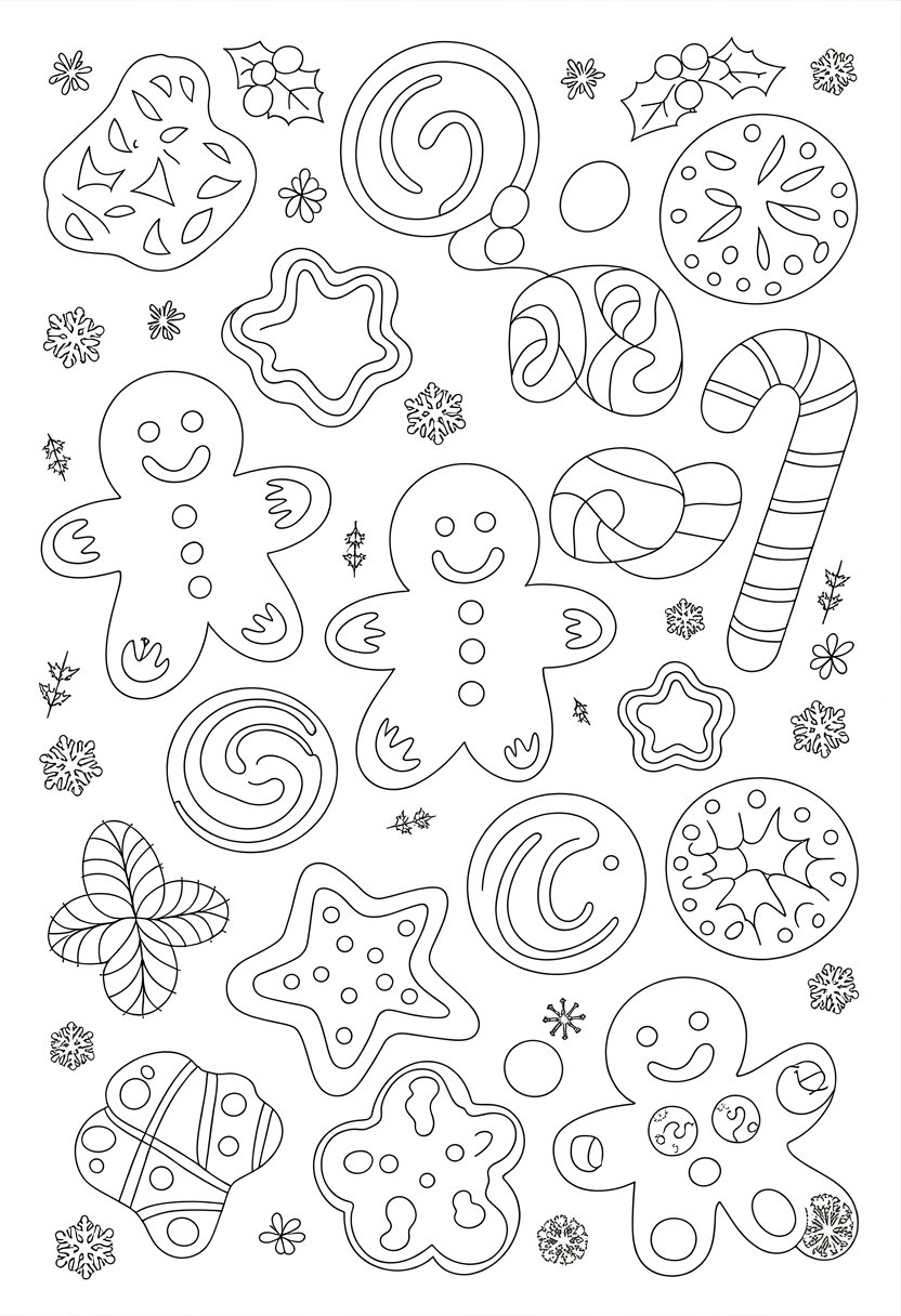 Merry Christmas Coloring Pages for Kids and Adults: 18 Fun Designs to Download 37 v2 zgldk