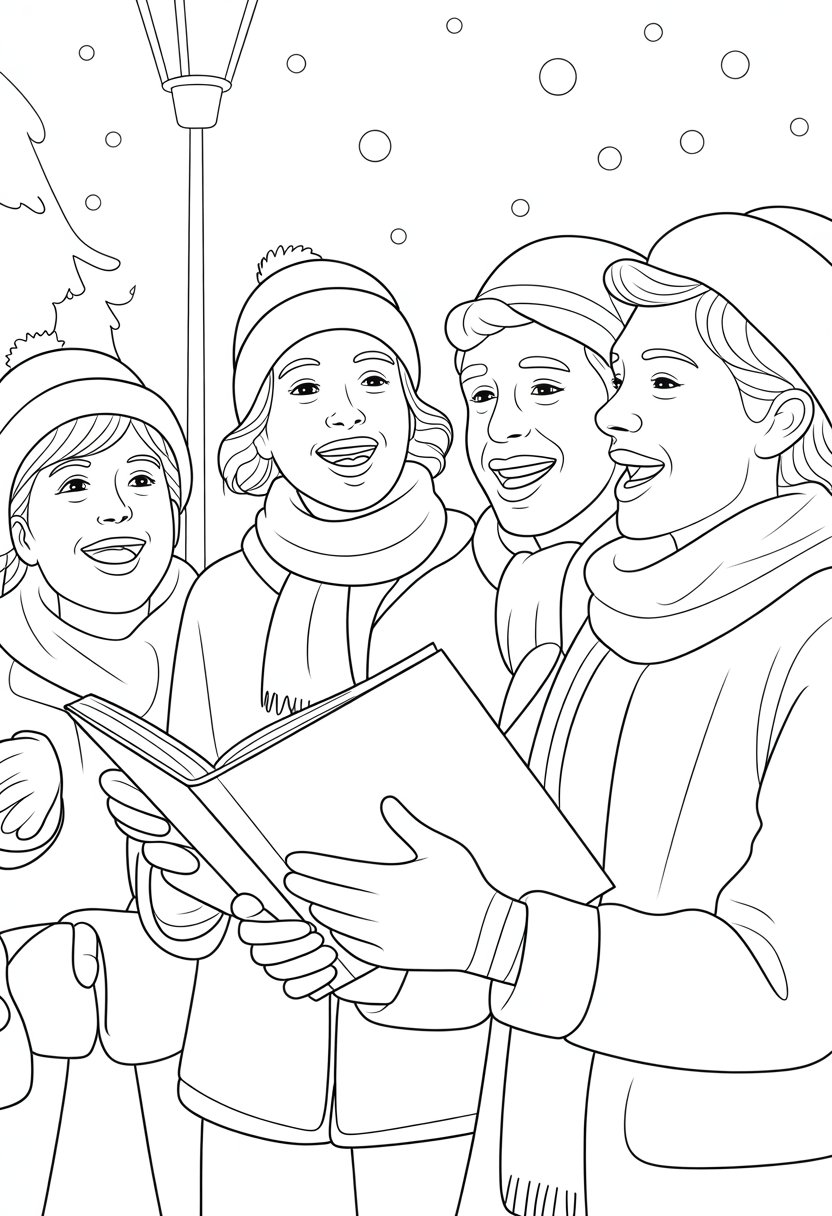 Merry Christmas Coloring Pages for Kids and Adults: 18 Fun Designs to Download 39 v2 zgleu 9um0c