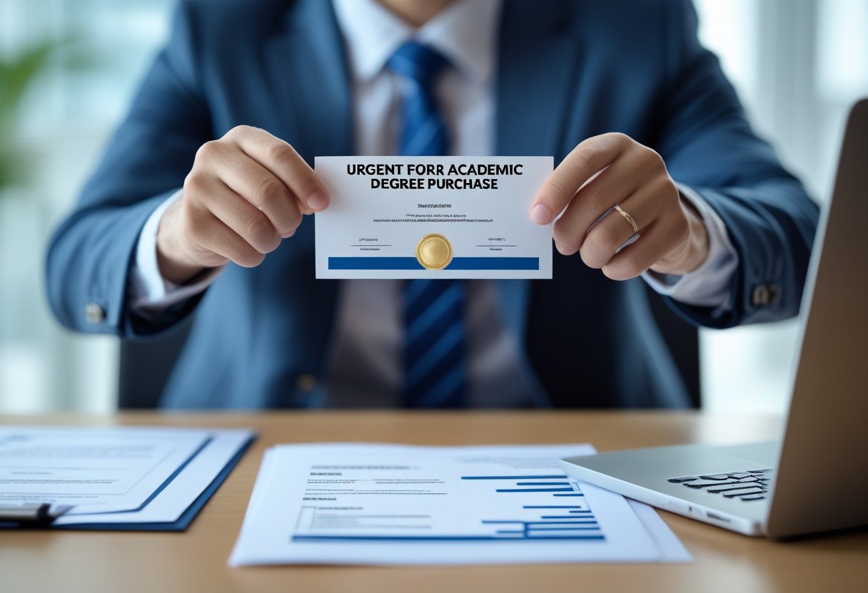 خرید مدرک تحصیلی معتبر ، اخذ مدرک معتبر ، مدرک با استعلام ، خرید مدرک تحصیلی فوری ، فروش مدرک معتبر | دستهای یک نفر که در حال تحویل گرفتن یک مدرک تحصیلی در یک محیط اداری هستند